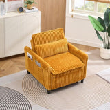 Yellow comfortable chair for Small apartment Bedroom space Balcony Small sofa bed Lazy Small sofa W1658P290465