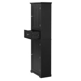 ZUN Tall Bathroom Storage Cabinet, Freestanding Storage Cabinet with Drawer and Adjustable Shelf, MDF 79351071