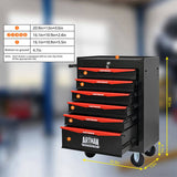 Rolling Metal Tool Chest with 6 Drawers, 20" 6-Drawer Tool Chest Cabinet with Ball Bearing Drawer 88830503