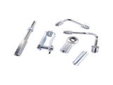 8" Chrome Power Brake Booster Master Cylinder Disc Drum Kit for Chevrolet Bel Air Impala Biscayne 65470064