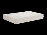 Modern Floor Sofa with 2 Pillows,Convertible Teddy Fabric Foam-Filled Sleeper Sofa Bed,15" Full Size 69042195