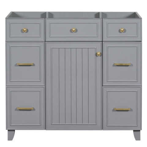 ZUN [Cabinet Only] 36" Bathroom Vanity-Gray 20546228