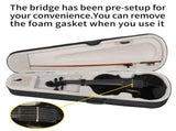 Full Size 4/4 Violin Set for Adults Beginners Students with Hard Case,Violin 12531694