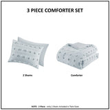 Twin/Twin XL Clip Jacquard Comforter Set B035P203264