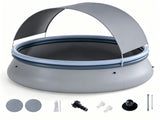118 x 68 Large Capacity Outdoor Inflatable with Sunshade Tent, TearResistant PVC BlowUp 90250049