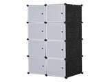8 Cube Organizer Stackable Plastic Cube Storage Shelves Design Multifunctional Modular Closet 40658987