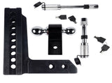 2" Receiver 8" Drop Rise Upgraded Adjustable Trailer Hitch Dual Solid Ball 2" and 2-5/16" 16823396