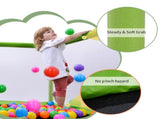 55'' Toddlers Trampoline with Safety Enclosure Net and Balls, Indoor Outdoor Mini Trampoline for 57649214