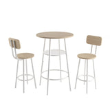 Bar table, equipped with 2 bar stools , with backrest and partition W57868876