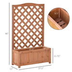 ZUN Wooden Planter、Flower shelf,Wood Planter Box 51841719