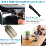 120W 9000PA Cordless Handheld Vacuum Cleaner w/ Searchlight Portable Rechargeable Car Auto Home 05372127
