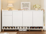 ON-TREND Sleek and Contemporary Shoe Cabinet with Adjustable Shelves, Minimalist Home Organizer with WF321211AAK
