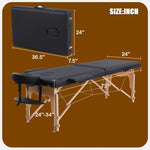 ZUN Massage Table Portable with Neck Stretcher, 84 inch Massage Bed Adjustable Lash Bed Massage Bed 58901655