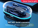 4DRC V20 RC Drone WIFI FPV 6K HD Dual Camera Gesture Photo Quadcopter 2 Battery,Suitable for 78017517
