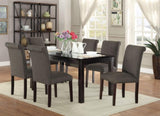 ZUN Transitional Blue Grey Polyfiber Chairs Dining Seating Set of 2 Dining chairs Plywood Birch Dining HSESF00F1543