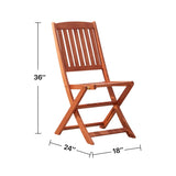 Lucius Reddish Brown Patio Folding Chairs B093121205