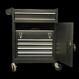 five-Drawer Rolling Chest with Wheels, Detachable Cabinet Storage Box with Drawers, Metal W3267P307518