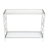 Toughened Glass Panel Console Table---Circle Shape 36052261