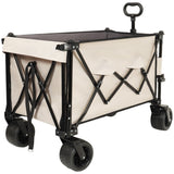 Foldable Wagon with Extended Tailgate, Extra Long Extender Wagon Cart,Beach Wagon Cart Heavy Duty W2932P289383