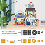 ZUN 4 PACK Brick Building Set for Kids, 2969 PCS Building Blocks Kit Japanese Street Building Toy Set 84974986