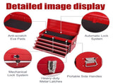 21" Metal Tool Box with 4 Drawers,Small Tool Chest with EVA Liners,Multi-Function Tool 25698626