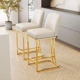 Dining Bar Chairs Set of 2 Modern style bar chairs with simple design, Creative Design comfortable W1727P240719