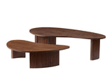2-Piece Modern Irregular Shape Coffee Table Set for Living Room,Easy Assembly Nesting Coffee Tables, W2582P402268