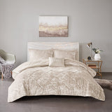Twin/Twin XL Velvet Comforter Set with Throw Pillow B035P203251