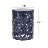 Outdoor Metal end Table -Large 73605.00NBLU