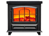 Modern Black Fireplace-Style Wax Melt Warmer 65496986