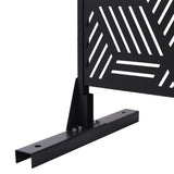 Outdoor & Indoor Privacy Metal Privacy 76" H48" W, Freestanding Decorative Privacy W465P193268
