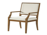 Indoor Upholstered Arm Dining Chairs With Rubber Wood,WalnutBeige N768P489281W