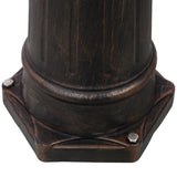Mailbox/Post Light Combination Kit , Post with Mailbox, Fluted Base, Decorative Modern Mailbox with W465P230043