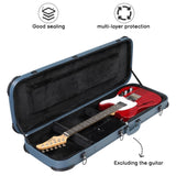 ZUN Electric Guitar Square PU Hard Case with Protective Sleeve Fits ST TL 170 Style 06861728