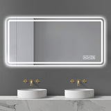 ZUN 28*60inch LED Bathroom Vanity Mirror ,wall mirror,Anti-Fog, Dimmable,Shatter-Proof Tempered Glass, W2709P242514