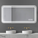 ZUN 28*60inch LED Bathroom Vanity Mirror ,wall mirror,Anti-Fog, Dimmable,Shatter-Proof Tempered Glass, W2709P242514