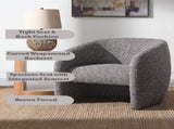 Livia Brown & Gray Tweed Accent Chair B2726P354511