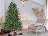 6ft Artificial Christmas Tree, 1168 Branch Tips, Full Lush Hinged Pine with PEPVC Mixed Needles, 45141469