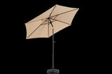 9FT Outdoor Patio Umbrella Outdoor Table Umbrella with Push Button Tilt and Crank, Market Umbrella 6 W640P234563
