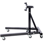 ZUN Folding Engine Stand 2000 LBS Capacity Motor Hoist 360 Degree Adjustable Mounting Head Dolly Mover 99540283