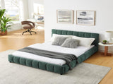 Queen Size Upholstered Bed ,comfortable upholstered bed frame, Chenille fabric, with headboard and W487P235285