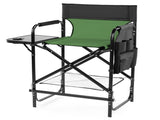 26" Tall Directors Chair with Footrest, 4Portable Bar Height Folding Camping Chair with Built-in Cup 89822918