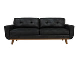 65-inch Modern Minimalist Two-Seater Sofa, featuring breathable Foil fabric and solid wood legs W5568P478823
