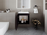 FM FURNITURE Haigleer Creek Bathroom Vanity with Integrated Sink, Wenge B128P293878