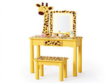 Kids Vanity Set with Light, Girls Vanity Set with Mirror, Toddler Vanity for 3 Year Old, Kids Makeup 01556534