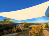10'X13' Cream HDPE sunshade sail 46205302