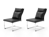 Dining chair set modern leather imitation soft cushion dining chair, with soft cushion W3851P453162