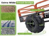 1500LBS Capacity 15 Cubic Feet Dump Cart Trailer, Heavy Duty Tow Behind Hauling & Dumping Wagon for W1422P412933