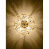 Gold Flush Mount Ceiling Light W2738P314593