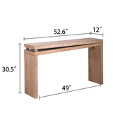 Narrow table, Slim entryway table, Small space sofa table, 52 inch Hallway table, Wood W2729P270749